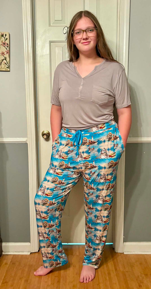 Harbor Of Memories Lounge Pant (wide leg style)