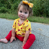 Red Leggings For Littles