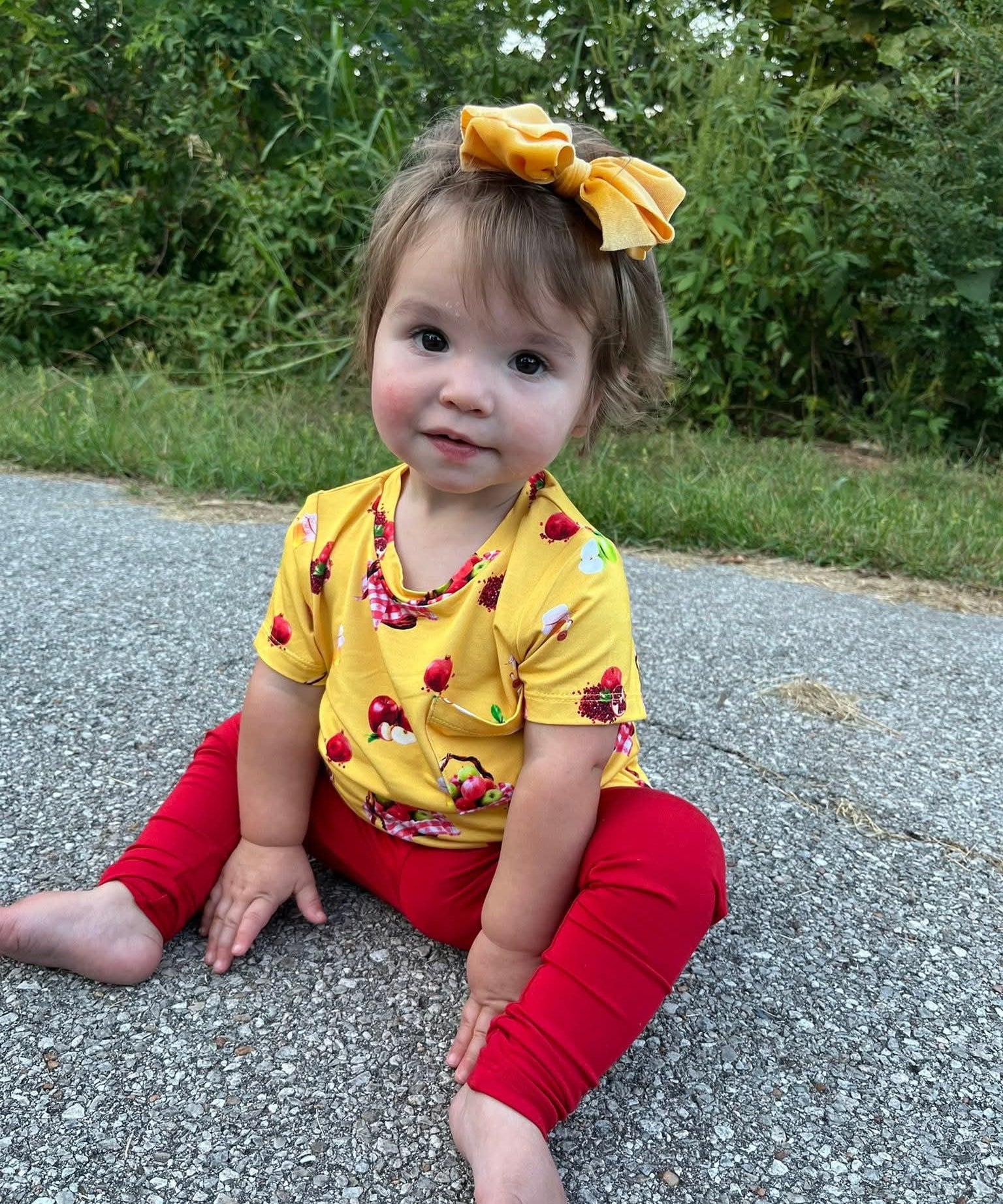 Red Leggings For Littles