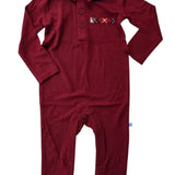 Crimson Tartan Polo Romper