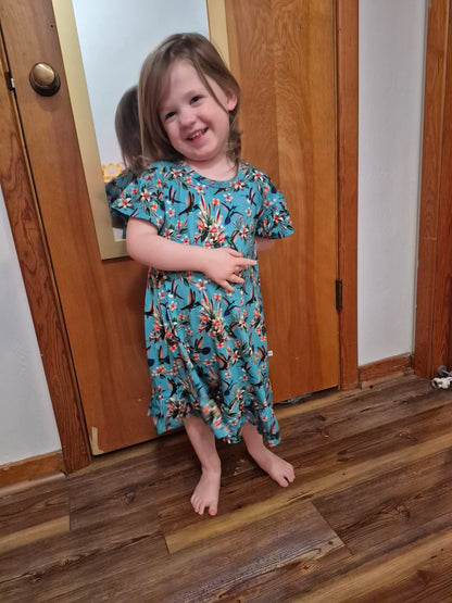 Flutter and Bloom Children's Gown