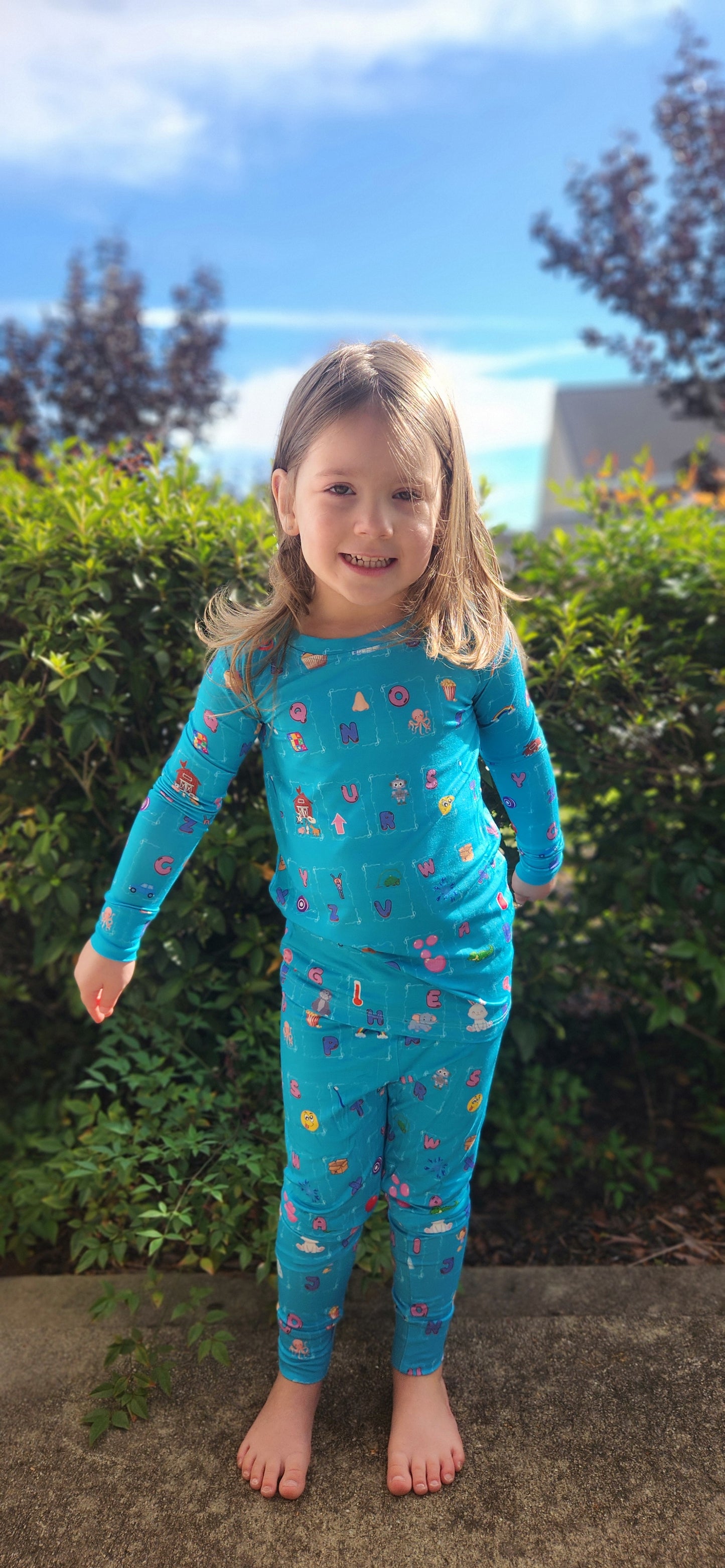 Letters and Littles 2 Piece Pajama Set