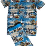 Harbor Of Memories 2 PIECE PJ SET (Short Sleeve and Shorts)