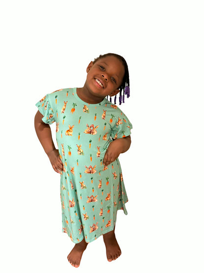 Bunny Tails and Carrot Trails Children's Gown