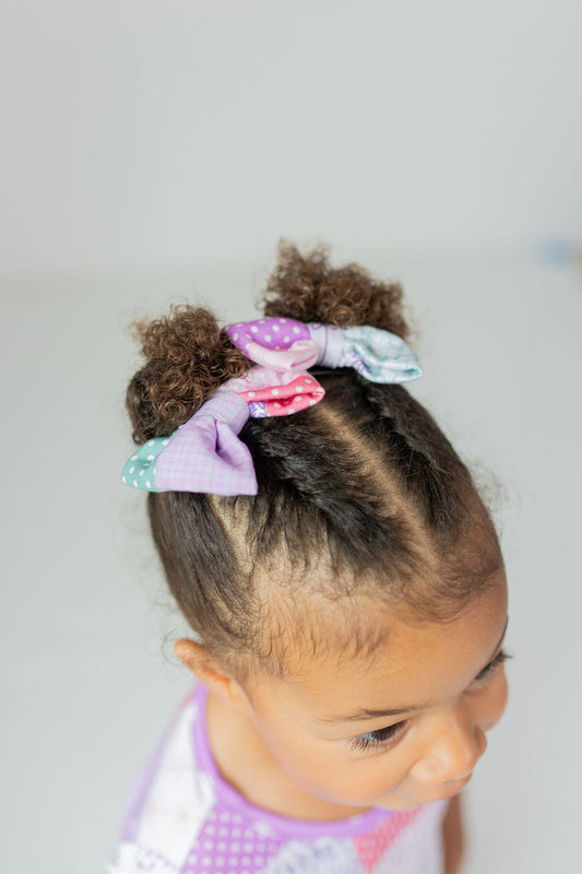 Darling Patchwork Piggie Bows