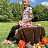 Blushing Harvest 2 piece Peplum and Legging Set