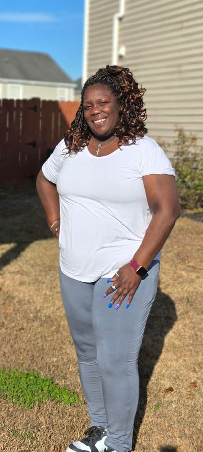 Luxe Stone Women's Leggings with Pockets