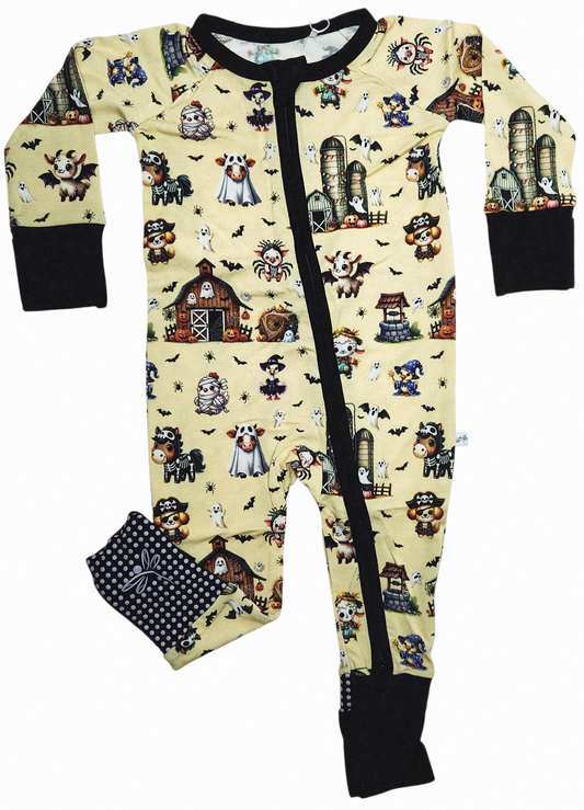Boo At The Farm Convertible Zip-Up