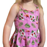 Flamingo Tropic Peplum tank and Bummie Set