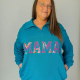 Obsidian Blue MAMA Quarter Zip Pullover