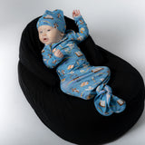 God Says I Am Newborn Gown and Hat Set