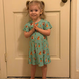 Bunny Tails and Carrot Trails Children's Gown