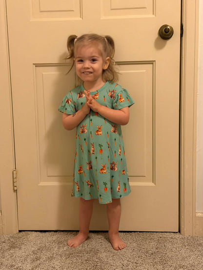 Bunny Tails and Carrot Trails Children's Gown