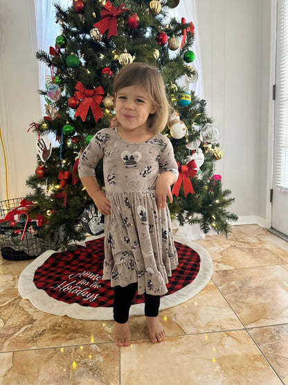 Love On The Go Twirl Dress with Pockets & leggings set