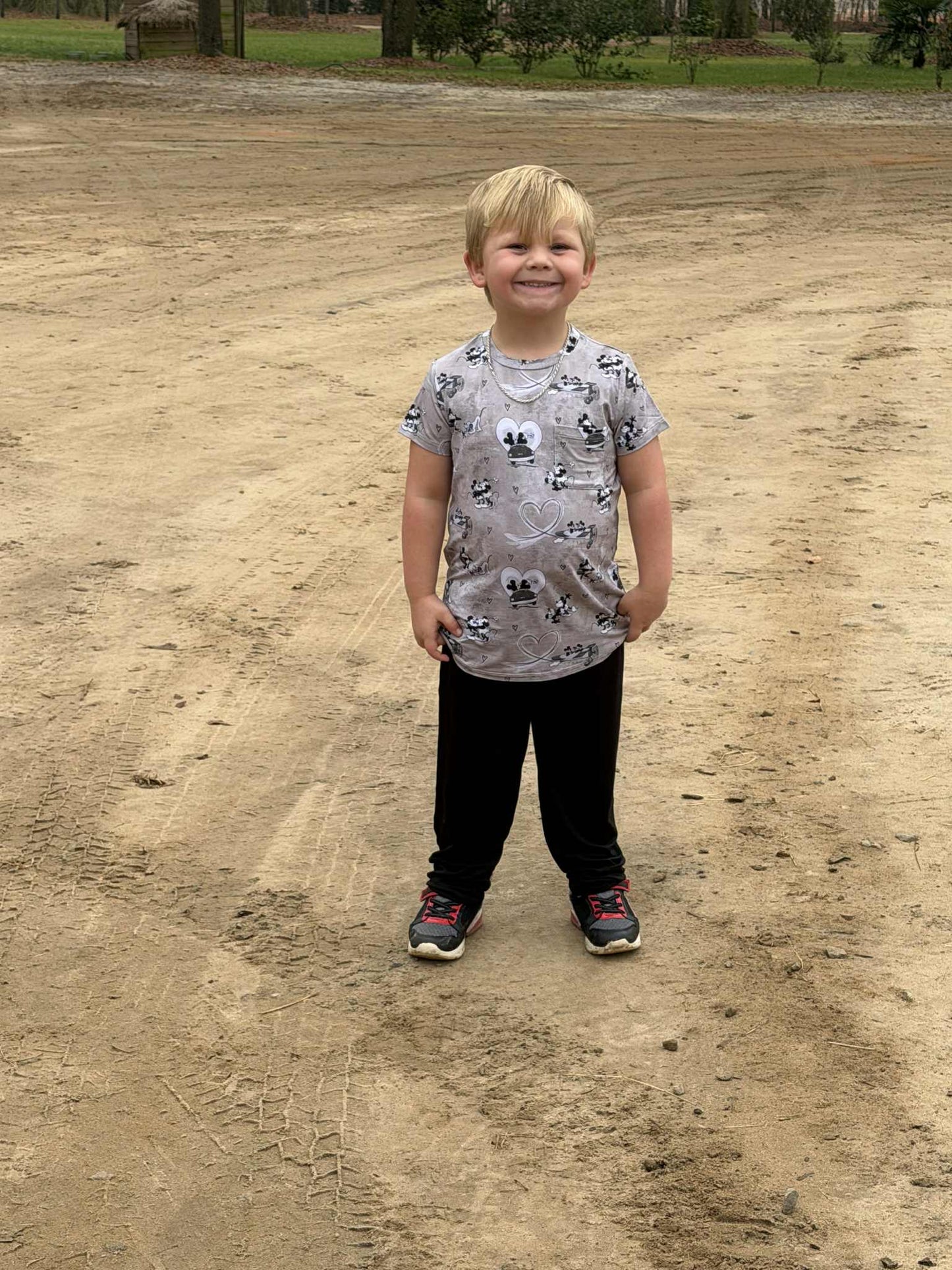 Love On The Go Pocket T-Shirt and Pant Set