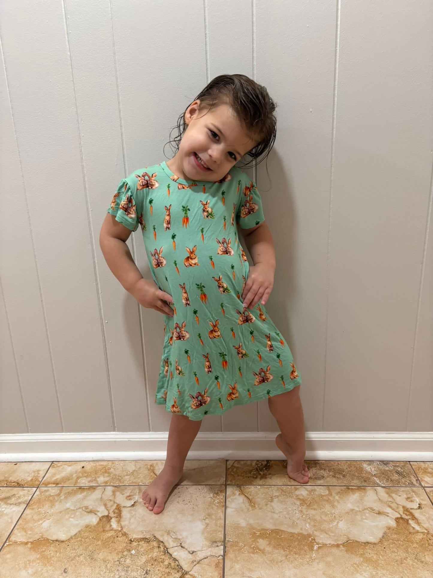 Bunny Tails and Carrot Trails Children's Gown