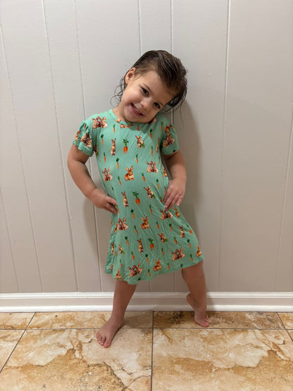 Bunny Tails and Carrot Trails Children's Gown