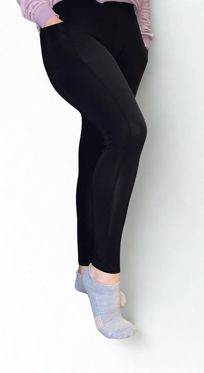 Luxe Noir Women's Leggings with Pockets