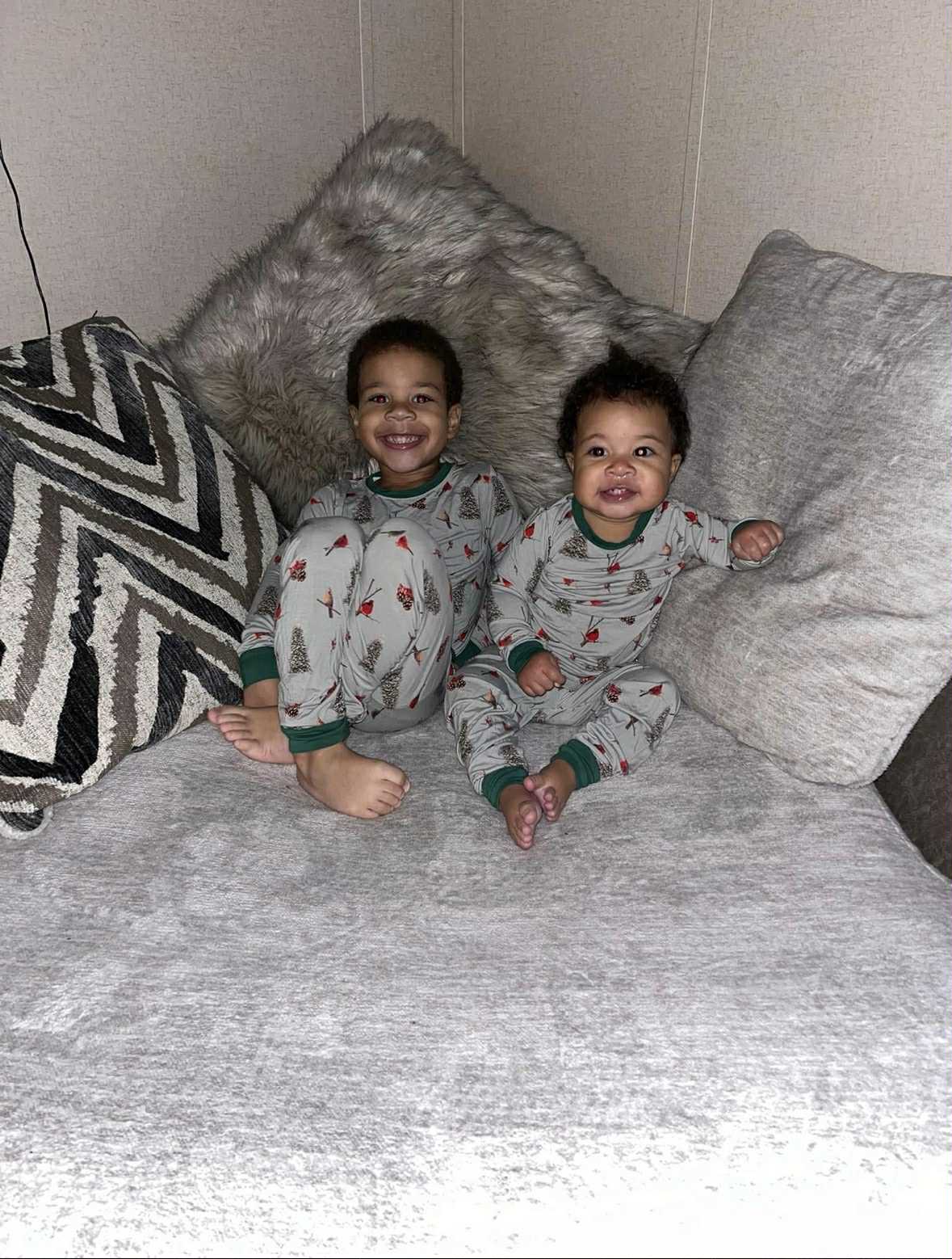 Cozy Cardinals 2 Piece Pajama Set