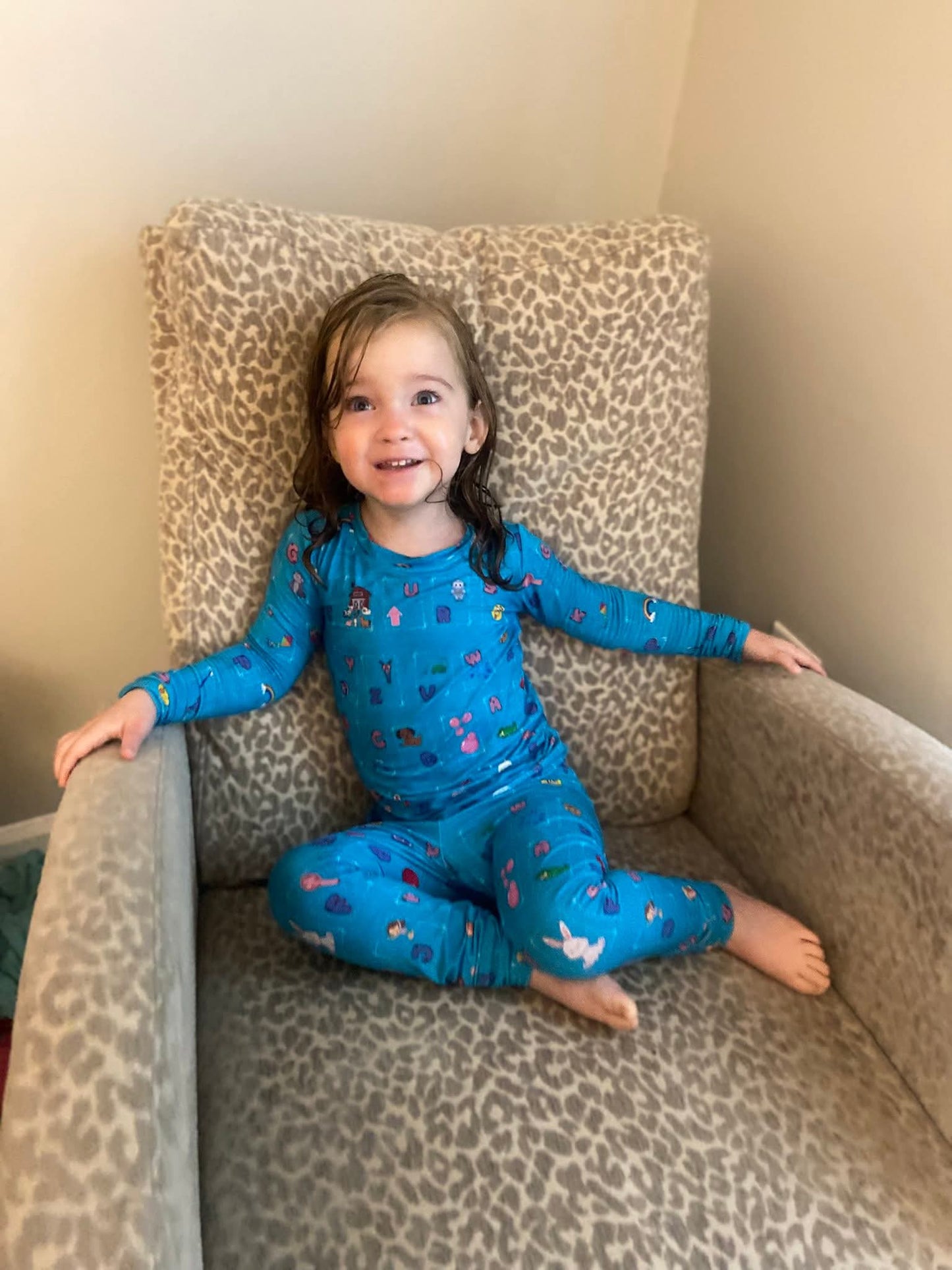 Letters and Littles 2 Piece Pajama Set