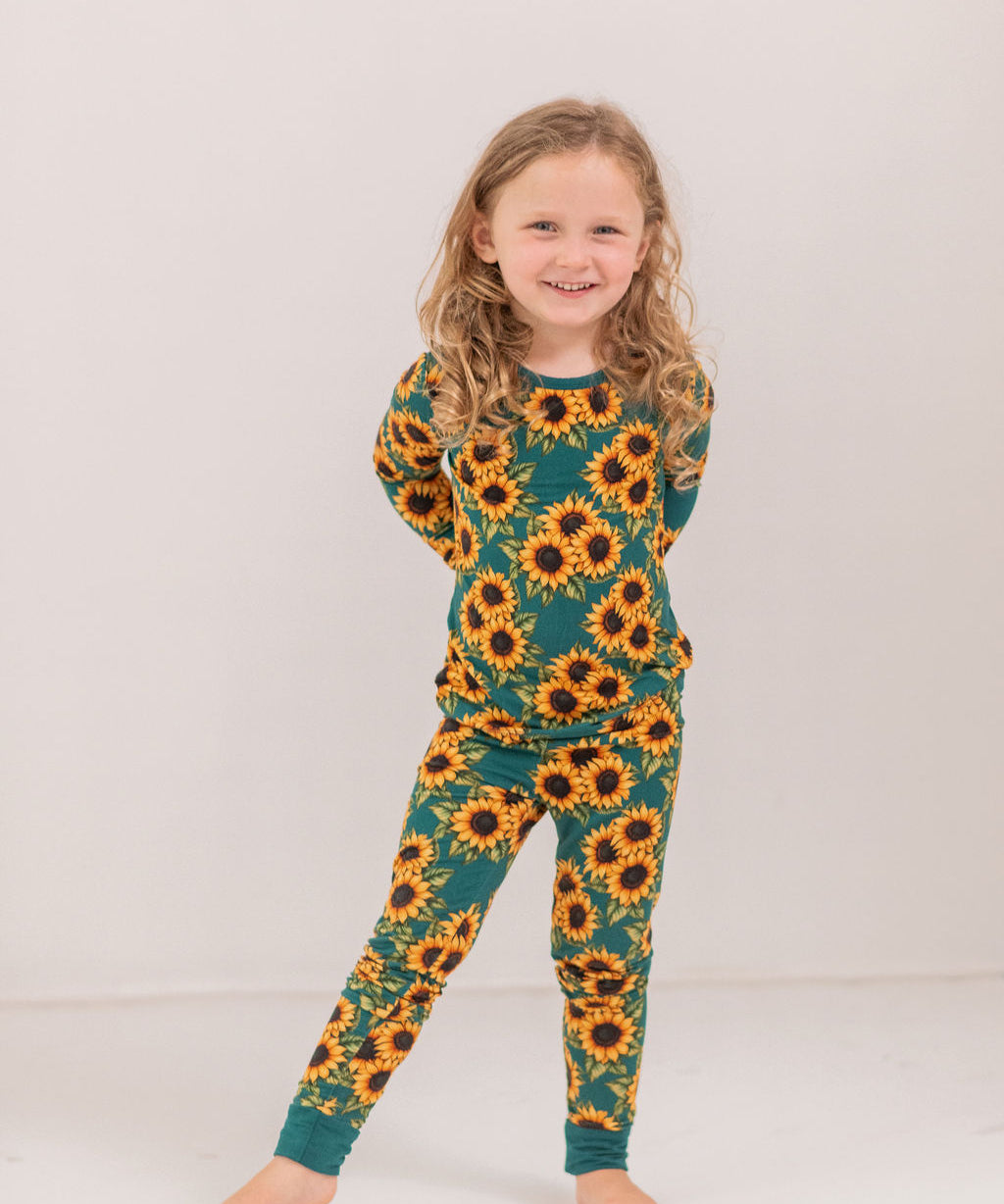 Juniper Sunflower Meadow 2 Piece Pajama Set