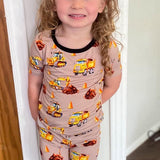 DDB Construction Short Sleeve and Shorts Pajama Set