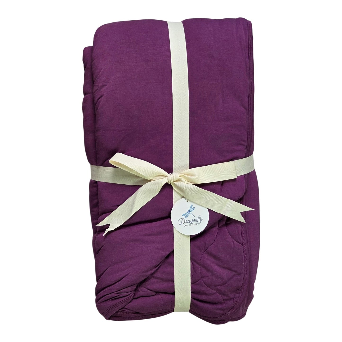 Plum Quilted 2.5 Tog Adult Blanket