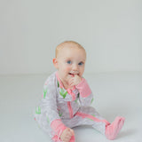 Checkered In Bloom Convertible Zip-Up