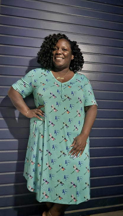 Wings of Light 2 Women's Nightgown