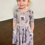 Love On The Go Twirl Dress with Pockets & leggings set