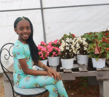 Succulent Cascade 2 Piece Pajama Set