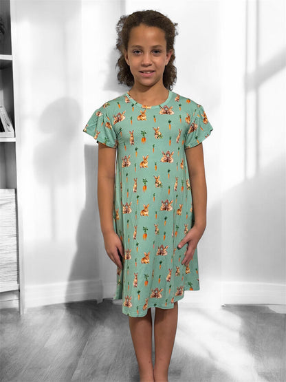 Bunny Tails and Carrot Trails Children's Gown