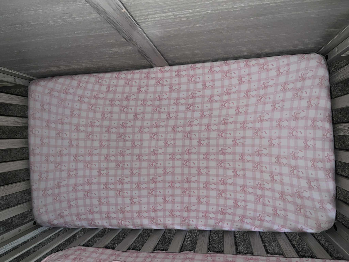Gingham Grace Crib Sheet