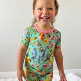 Buzzing Blooms 2 Piece Pajama Set