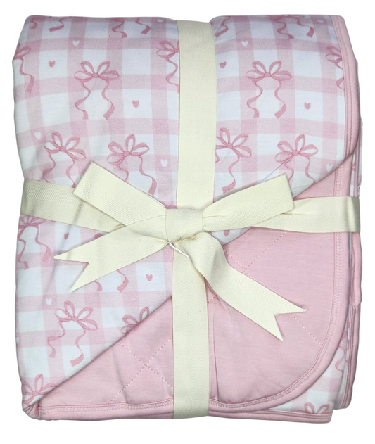 Gingham Grace 2.5 Tog Quilted Blanket