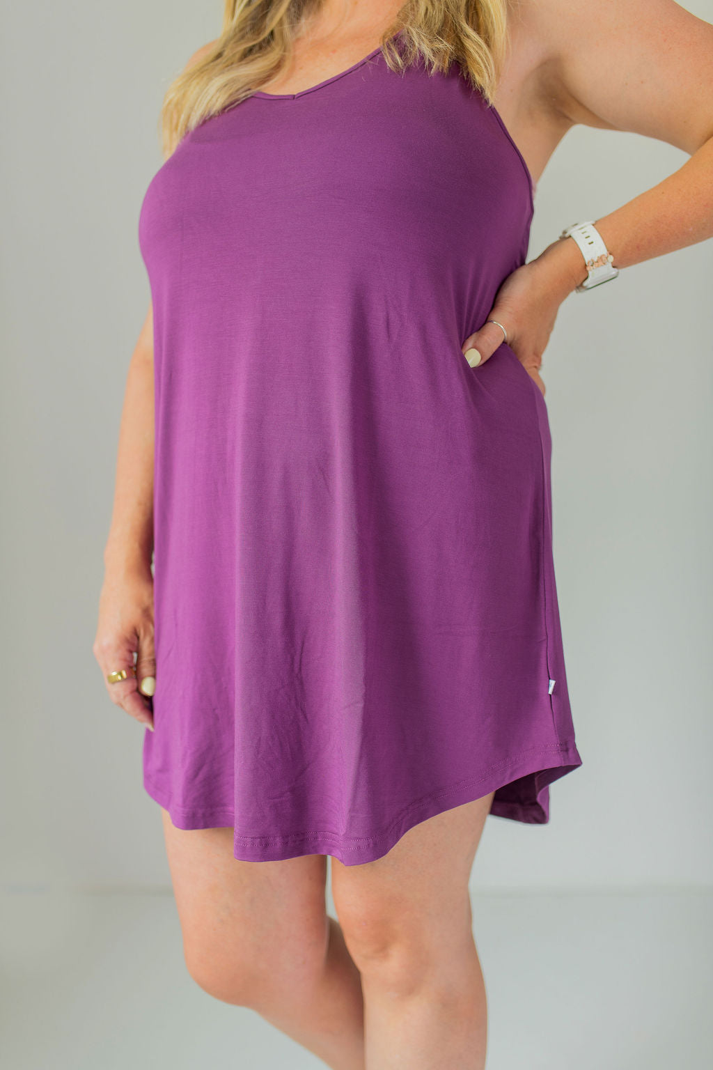 Plum Racerback Chemise