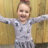 Love On The Go Twirl Dress with Pockets & leggings set