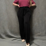 Luxe Noir Women's Wide Leg Palazzo Pant