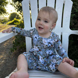 Winter Whimsy Long Sleeve Twirl Dress with Bodysuit