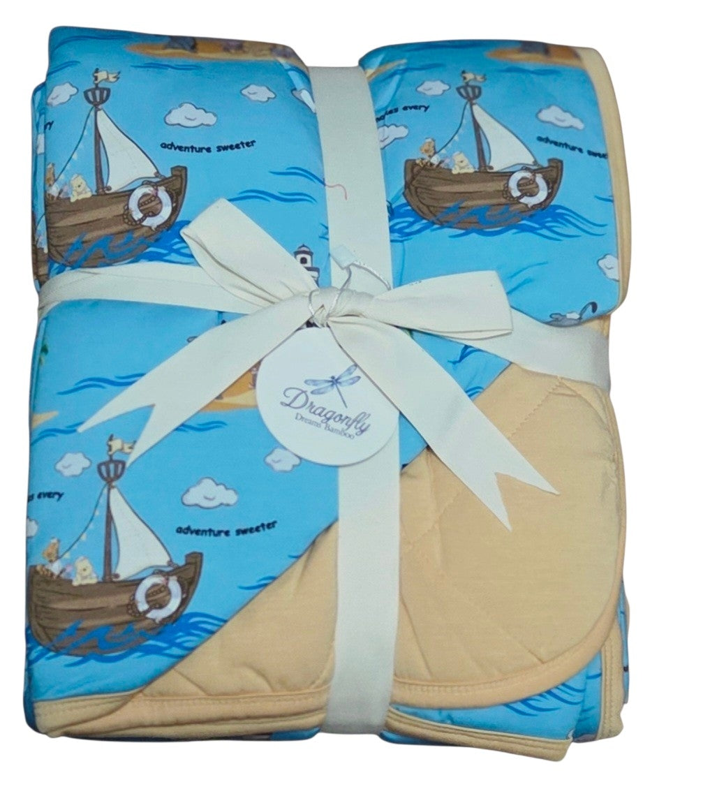 Sailing Together 2.5 Tog Quilted Blanket