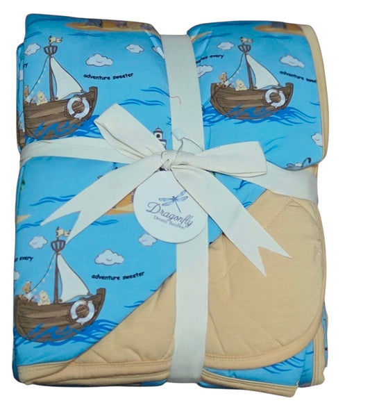 Sailing Together 2.5 Tog Quilted Blanket