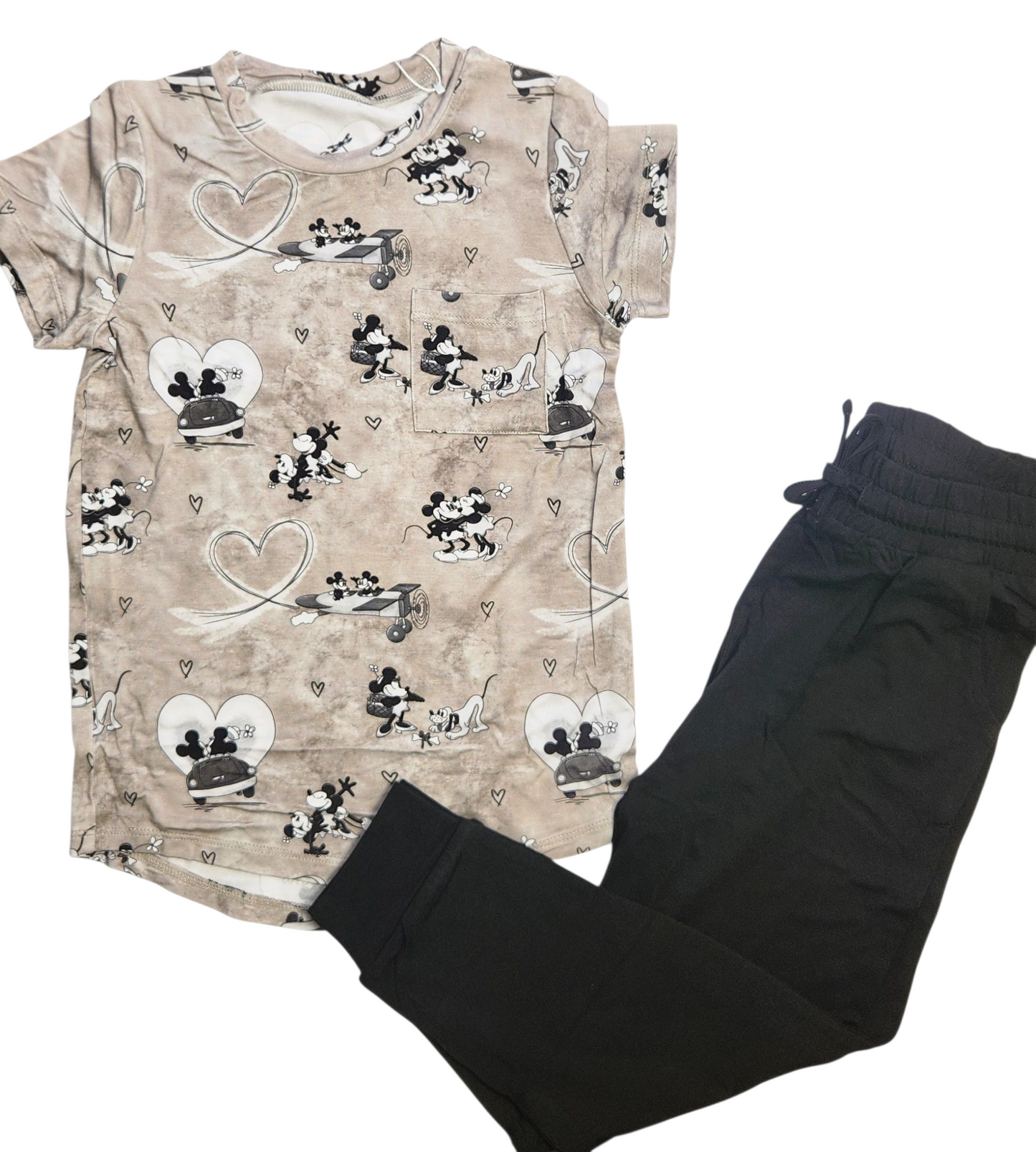 Love On The Go Pocket T-Shirt and Pant Set