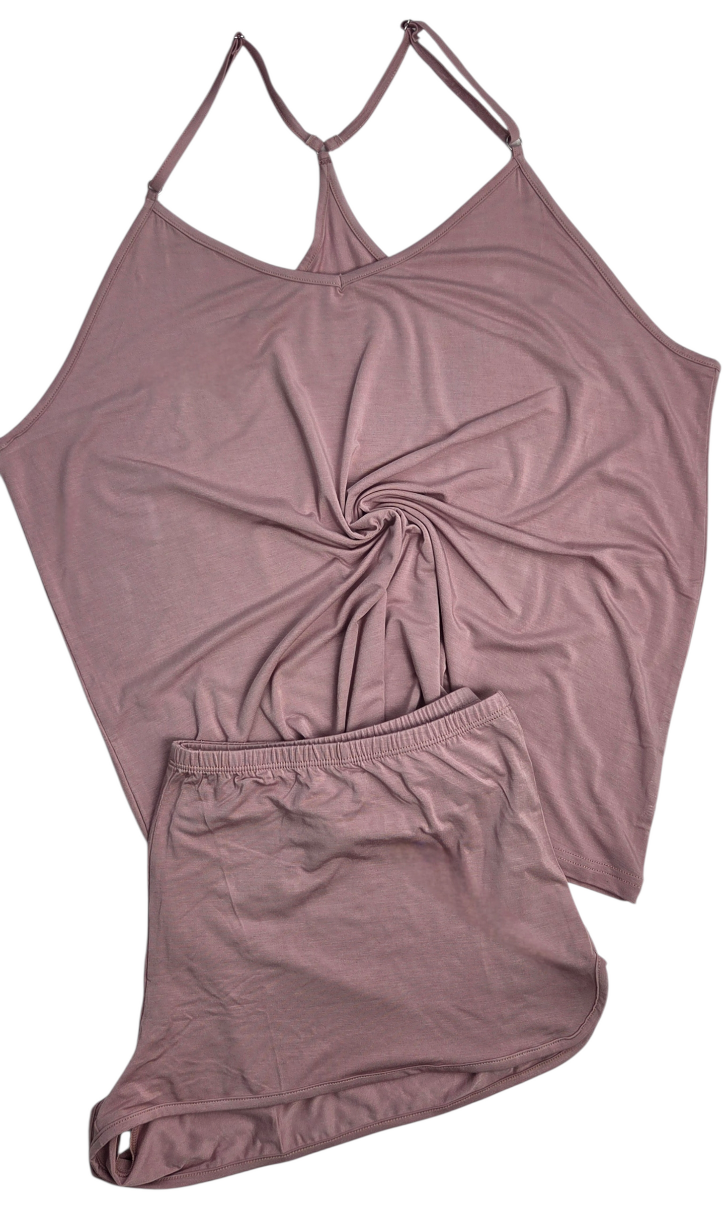 Dusty Rose Cami and Short Set