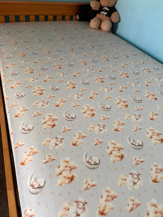 Sheep Lullaby Crib Sheet