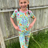Buzzing Blooms 2 Piece Pajama Set