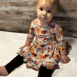 Blushing Harvest 2 piece Peplum and Legging Set