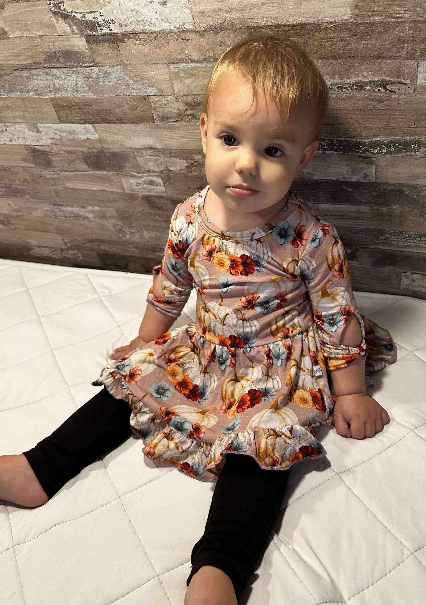 Blushing Harvest 2 piece Peplum and Legging Set