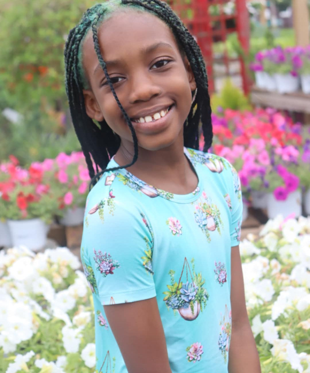Succulent Cascade 2 Piece Pajama Set