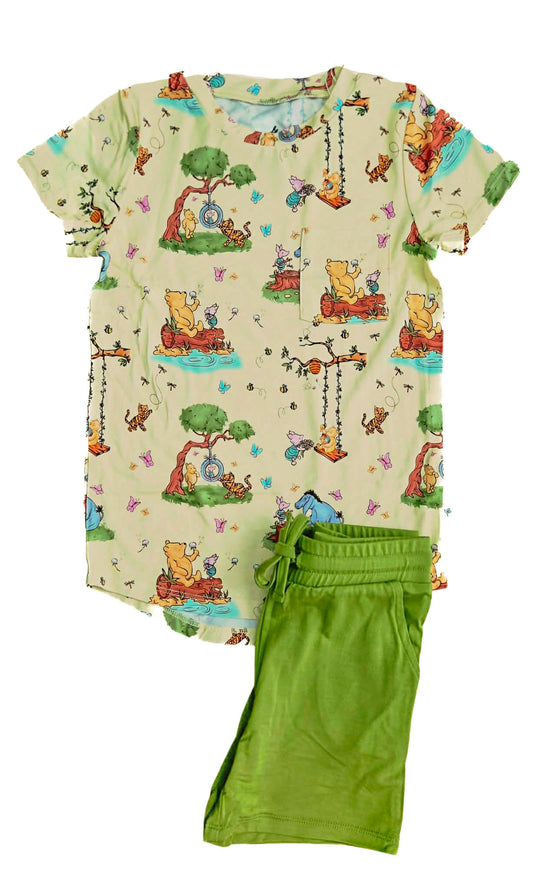 Oh Bother, Its Spring Pocket T-Shirt and Shorts Set