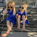 Oh My Stars Twirl Dress with Pockets & Shorts Set